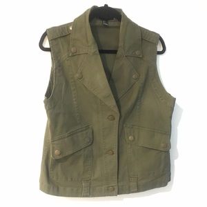 Forever 21 Olive Vest